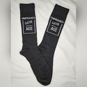 5/$20 "Improves With Age" Men's Casual Socks NEW